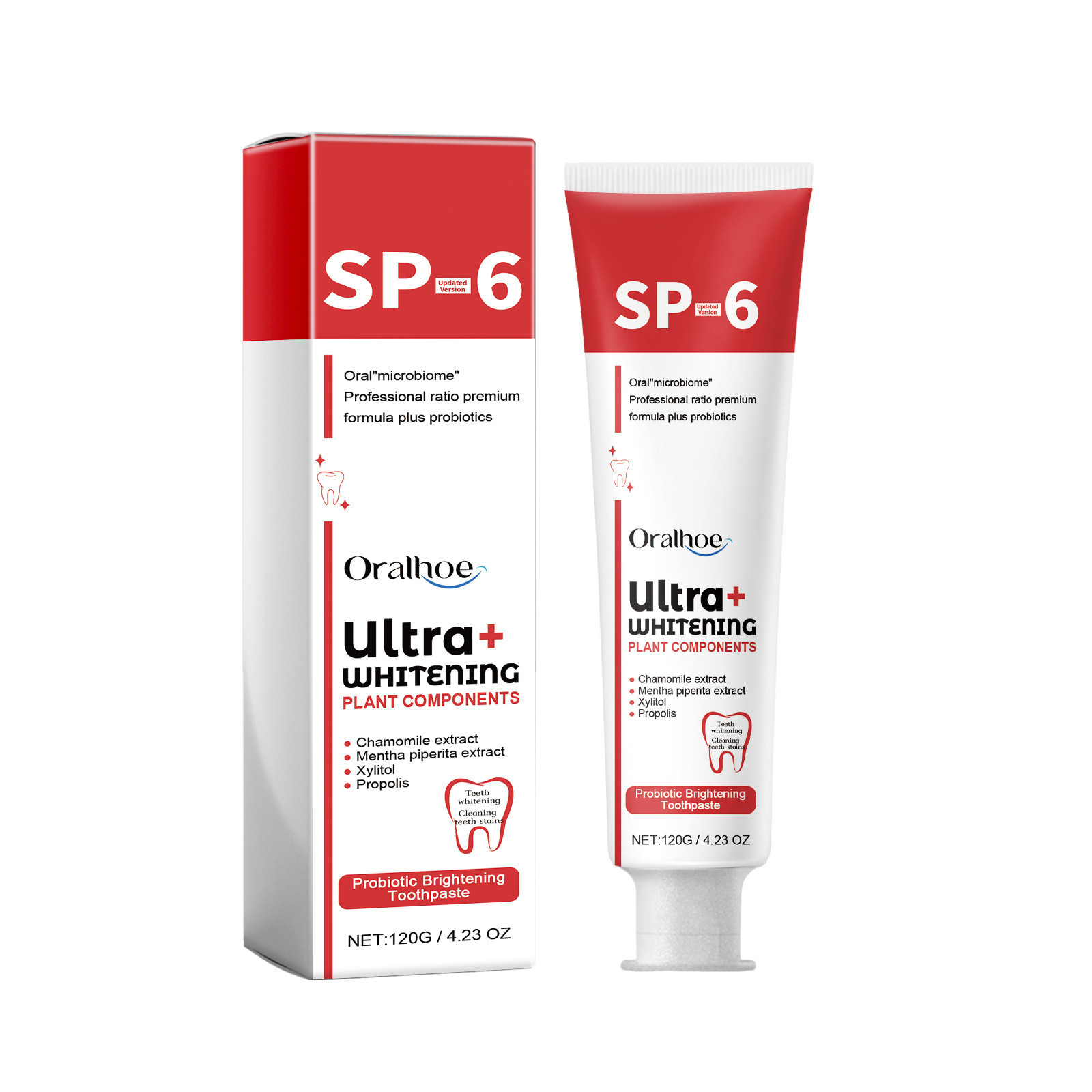 Teeth Whitening Enzymes - Pasta de dientes blanqueadora probiótica, pasta