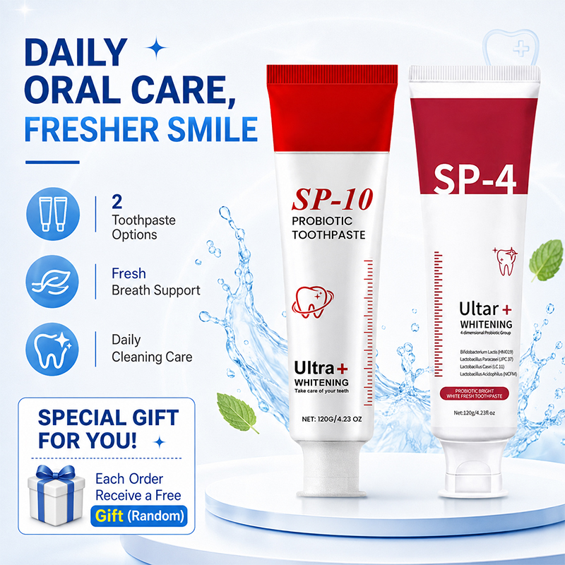 Teeth Whitening Enzymes - Set de Pasta Dental Blanqueadora Probiótica