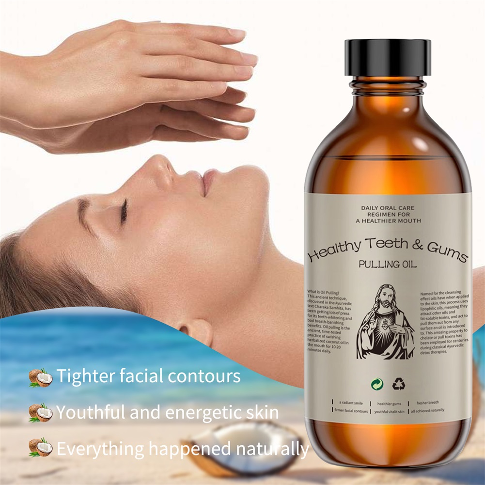 Teeth Whitening With Coconut Oil - Enjuague bucal con aceite de coco