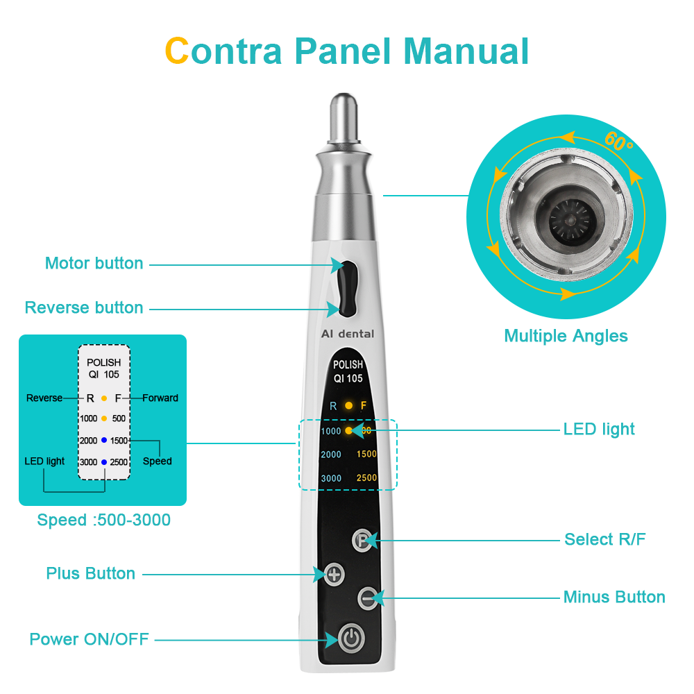 Teeth Whitening Ai - AI-PA-F4/P4 Pieza de mano eléctrica dental