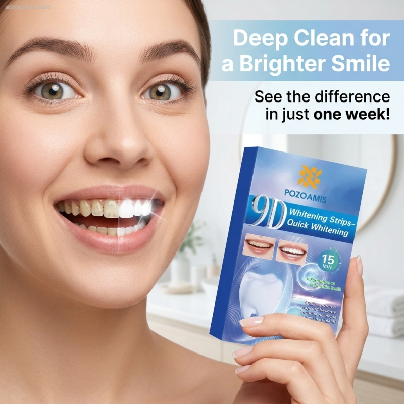 Teeth Whitening Strips - Tiras blanqueadoras y abrillantadoras de dientes