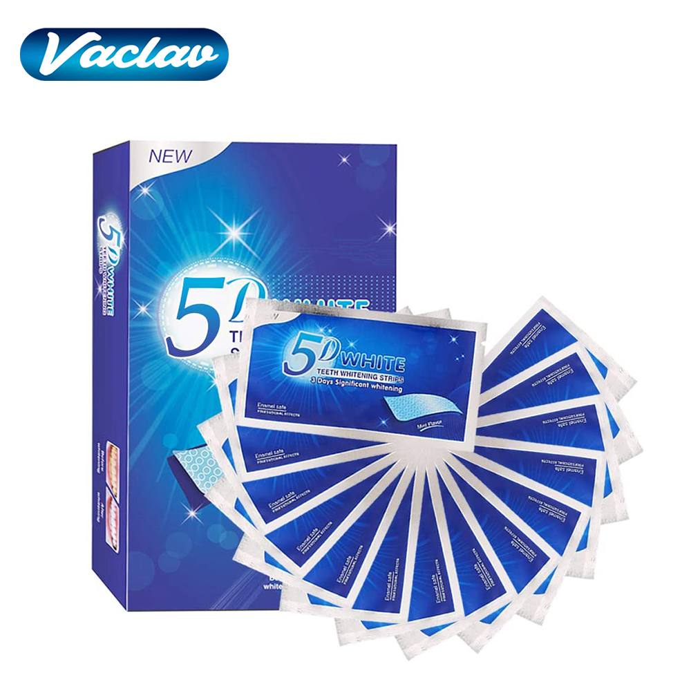 Teeth Whitening Gels - Tiras Blanqueadoras de Dientes 5D, Gel