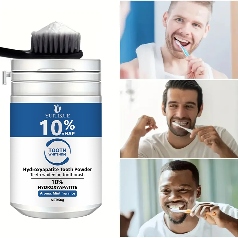 YUTIKUE 10% nHAP Polvo dental  - Teeth Whitening App reseña y precio