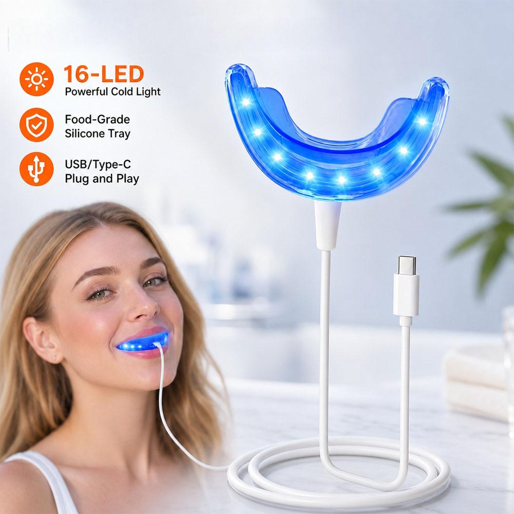 Luz Blanqueadora Dental de 16  - Led Mouth Tray reseña y precio