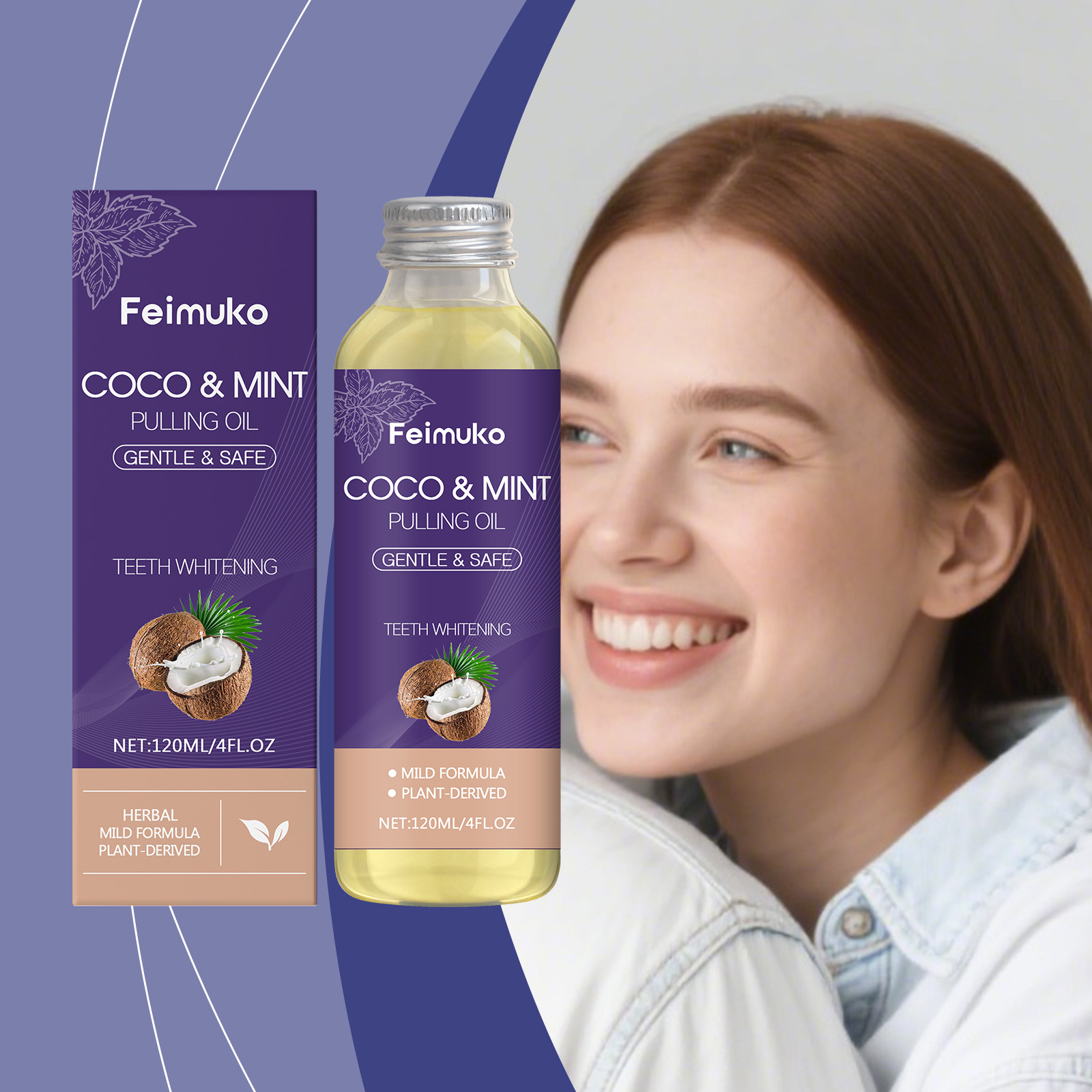 Enjuague Bucal de Aceite de Co - Teeth Whitening With Coconut Oil reseña y precio
