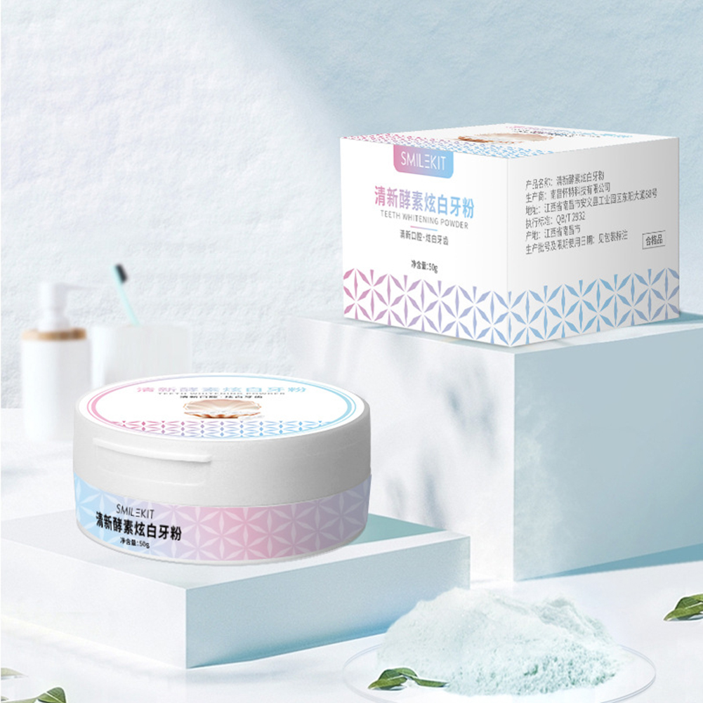 2 tipos de polvo blanqueador d - Teeth Whitening Enzymes reseña y precio