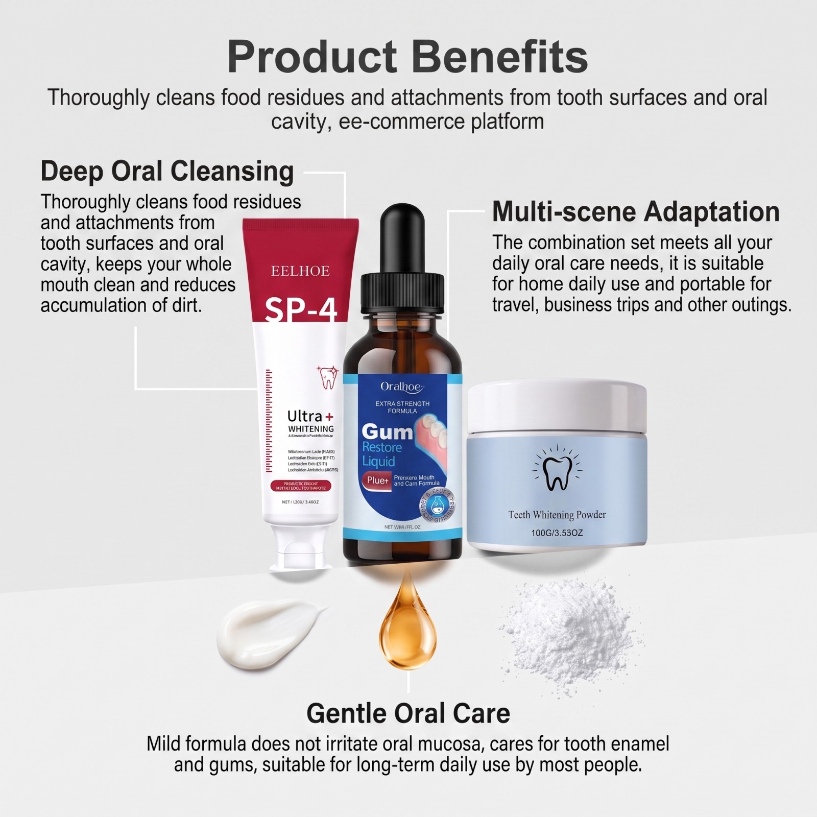 Set de Cuidado Bucal, Pasta De - Teeth Whitening Gels reseña y precio